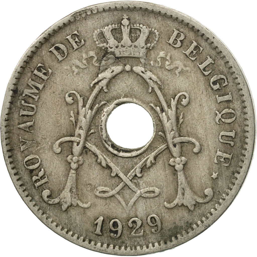 Münze, Belgien, 10 Centimes, 1929, S+, Copper-nickel, KM:85.1