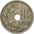 Moneta, Belgia, 10 Centimes, 1929, VF(30-35), Miedź-Nikiel, KM:85.1