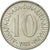 Moneda, Yugoslavia, 10 Dinara, 1983, MBC, Cobre - níquel, KM:89