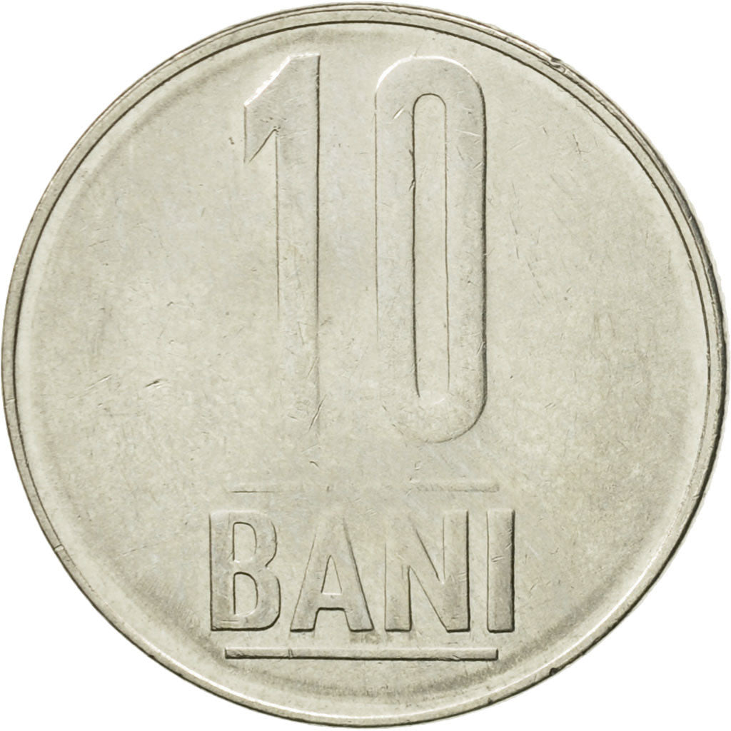 Moneda, Rumanía, 10 Bani, 2009, Bucharest, MBC+, Níquel chapado en acero