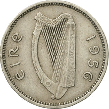 Münze, IRELAND REPUBLIC, 3 Pence, 1956, SS, Copper-nickel, KM:12a