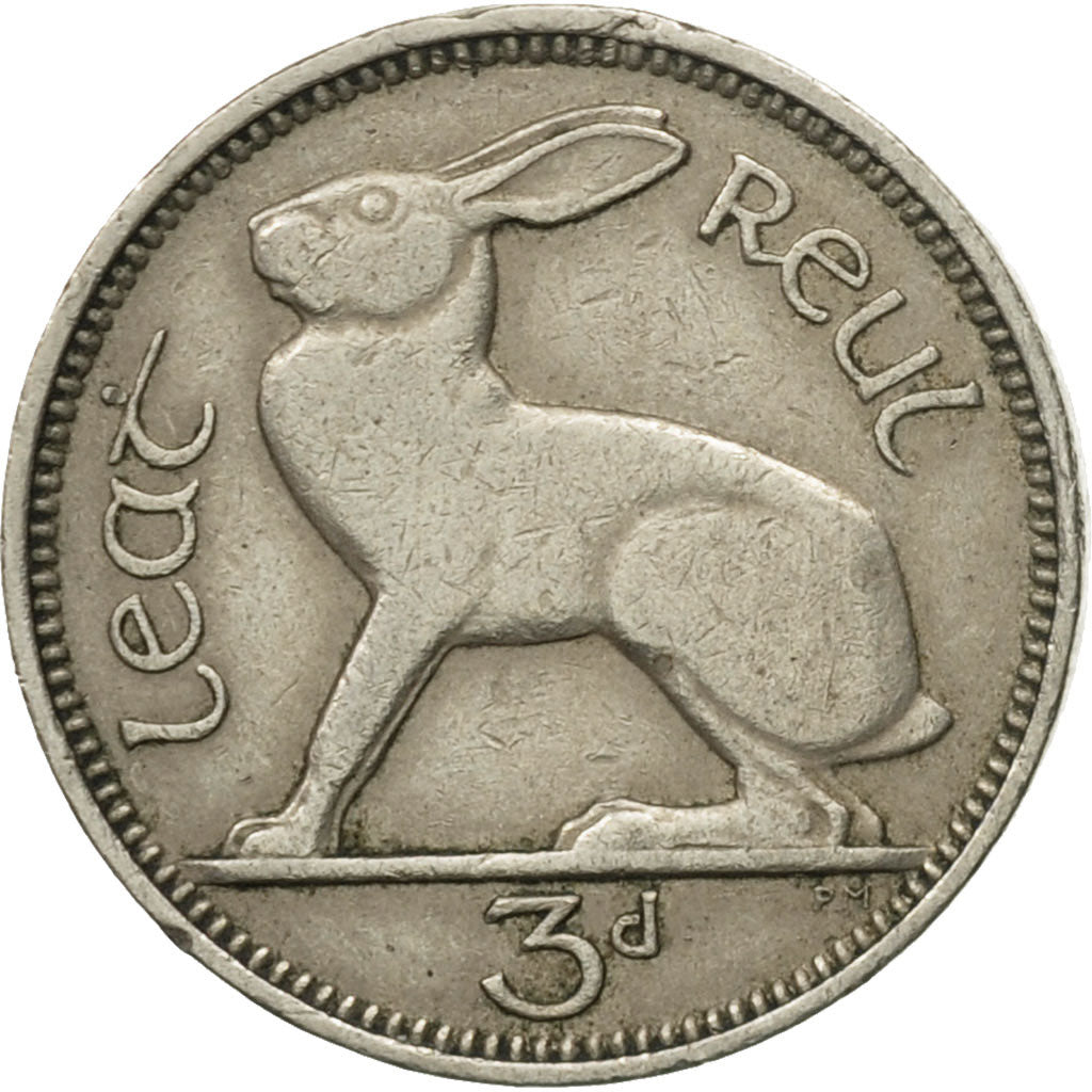 Münze, IRELAND REPUBLIC, 3 Pence, 1956, SS, Copper-nickel, KM:12a