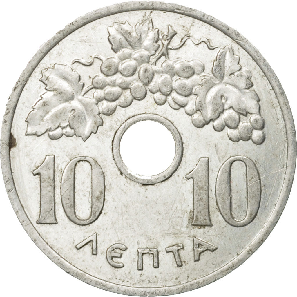 Coin, Greece, 10 Lepta, 1954, AU(50-53), Aluminum, KM:78