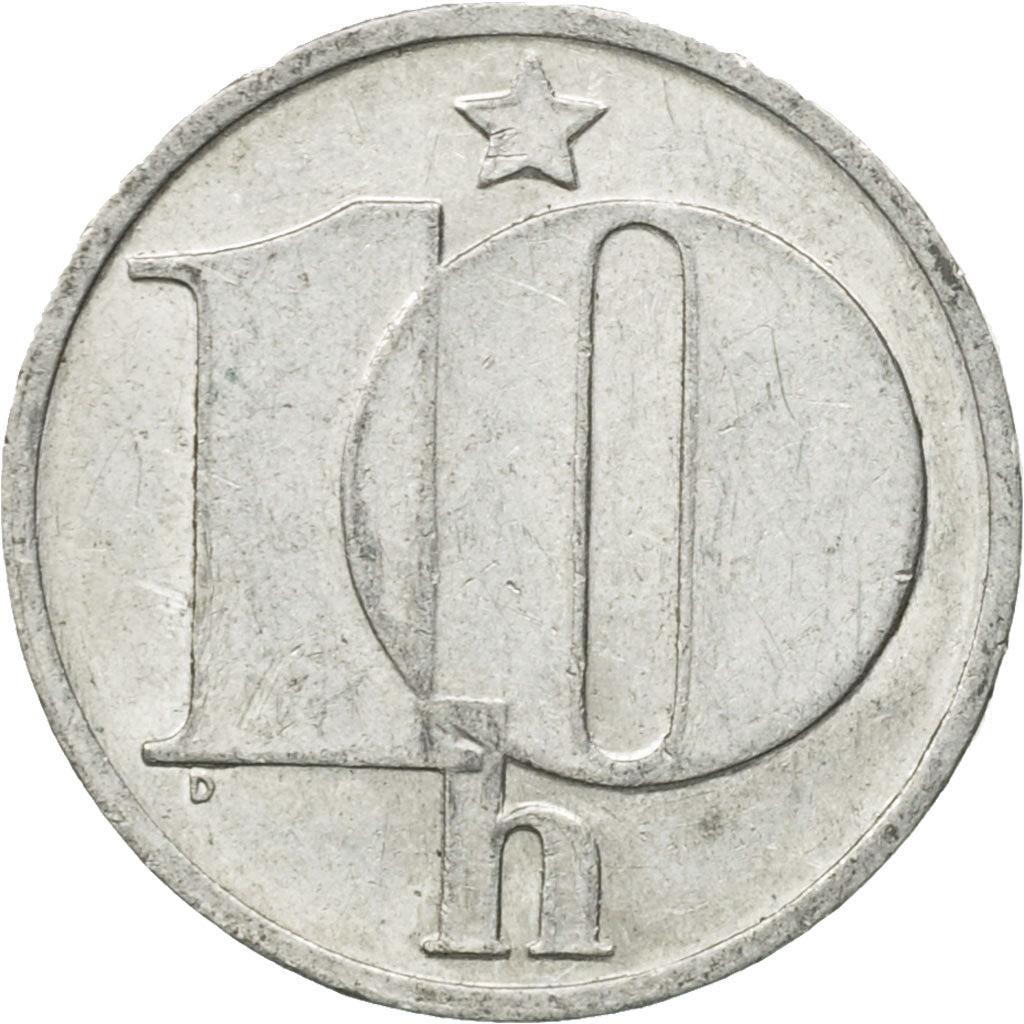 Münze, Tschechoslowakei, 10 Haleru, 1983, SS, Aluminium, KM:80