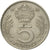 Moneda, Hungría, 5 Forint, 1985, Budapest, MBC, Cobre - níquel, KM:635