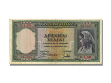 Greece, 1000 Drachmai, 1939, KM #110a, 1939-01-01, AU(50-53), A.053