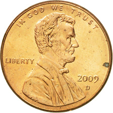 Monnaie, États-Unis, Cent, 2009, U.S. Mint, Denver, SUP, Copper Plated Zinc