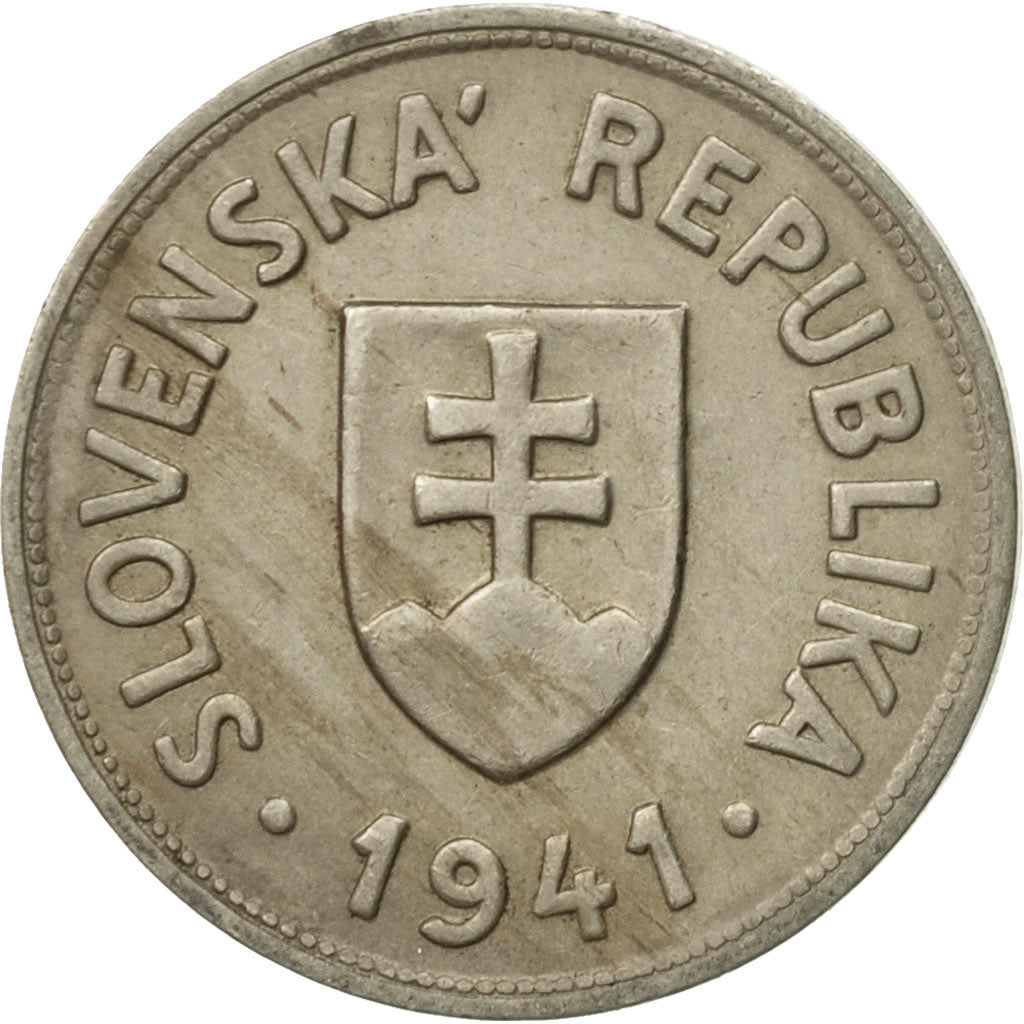 Coin, Slovakia, 50 Halierov, 1941, EF(40-45), Copper-nickel, KM:5