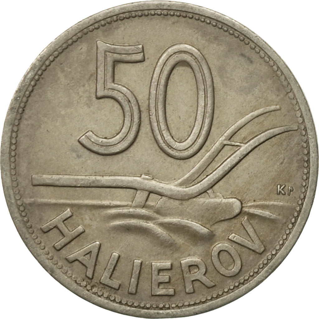 Coin, Slovakia, 50 Halierov, 1941, EF(40-45), Copper-nickel, KM:5