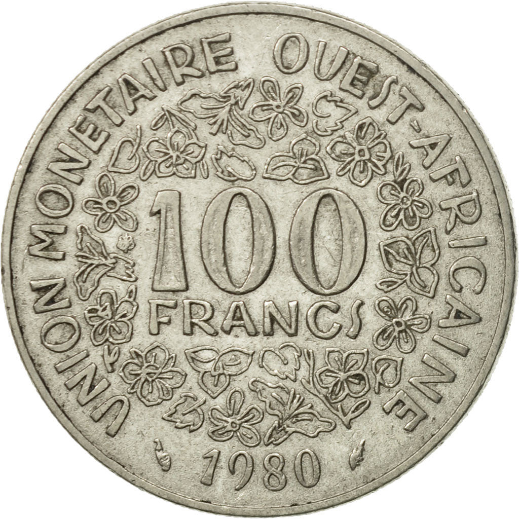 Coin, West African States, 100 Francs, 1980, Paris, VF(30-35), Nickel, KM:4