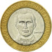 Münze, Dominican Republic, 5 Pesos, 2002, SS+, Bi-Metallic, KM:89