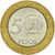 Moneda, República Dominicana, 5 Pesos, 2002, MBC+, Bimetálico, KM:89