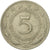 Münze, Jugoslawien, 5 Dinara, 1975, S, Copper-Nickel-Zinc, KM:58