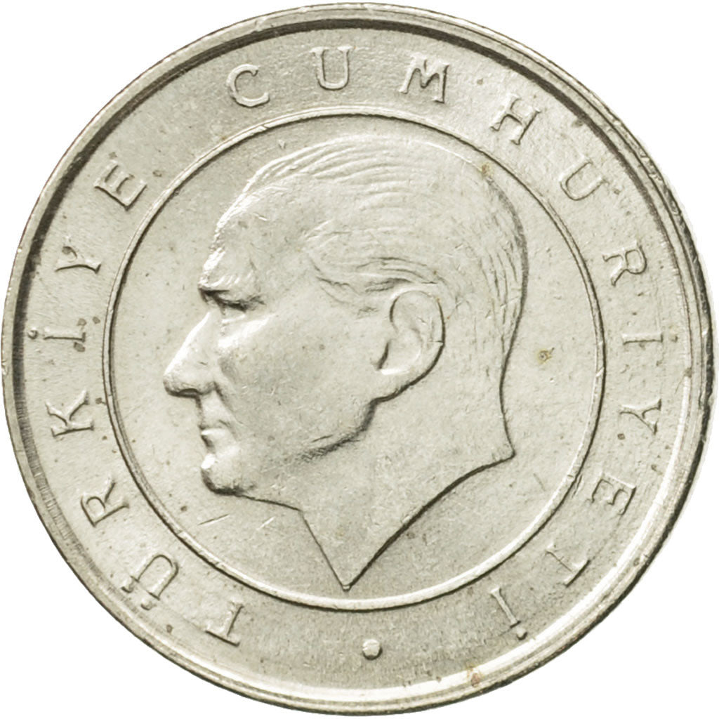 Coin, Turkey, 50000 Lira, 50 Bin Lira, 2001, Istanbul, AU(55-58)