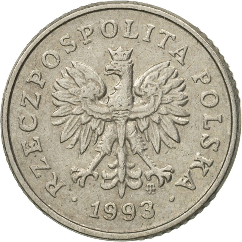 Monnaie, Pologne, 10 Groszy, 1993, Warsaw, TTB+, Copper-nickel, KM:279