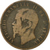 Coin, Italy, Vittorio Emanuele II, 10 Centesimi, 1867, Naples, F(12-15), Copper