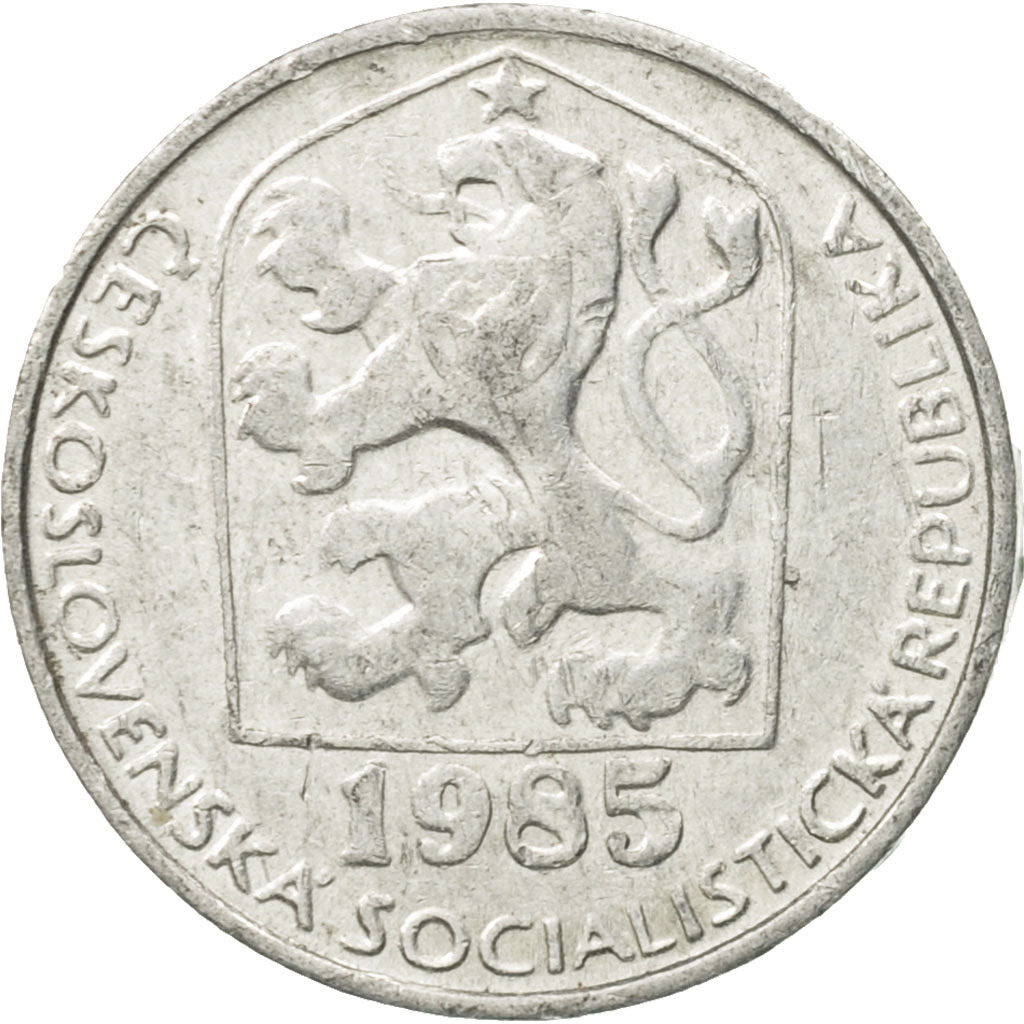 Münze, Tschechoslowakei, 10 Haleru, 1985, SS+, Aluminium, KM:80