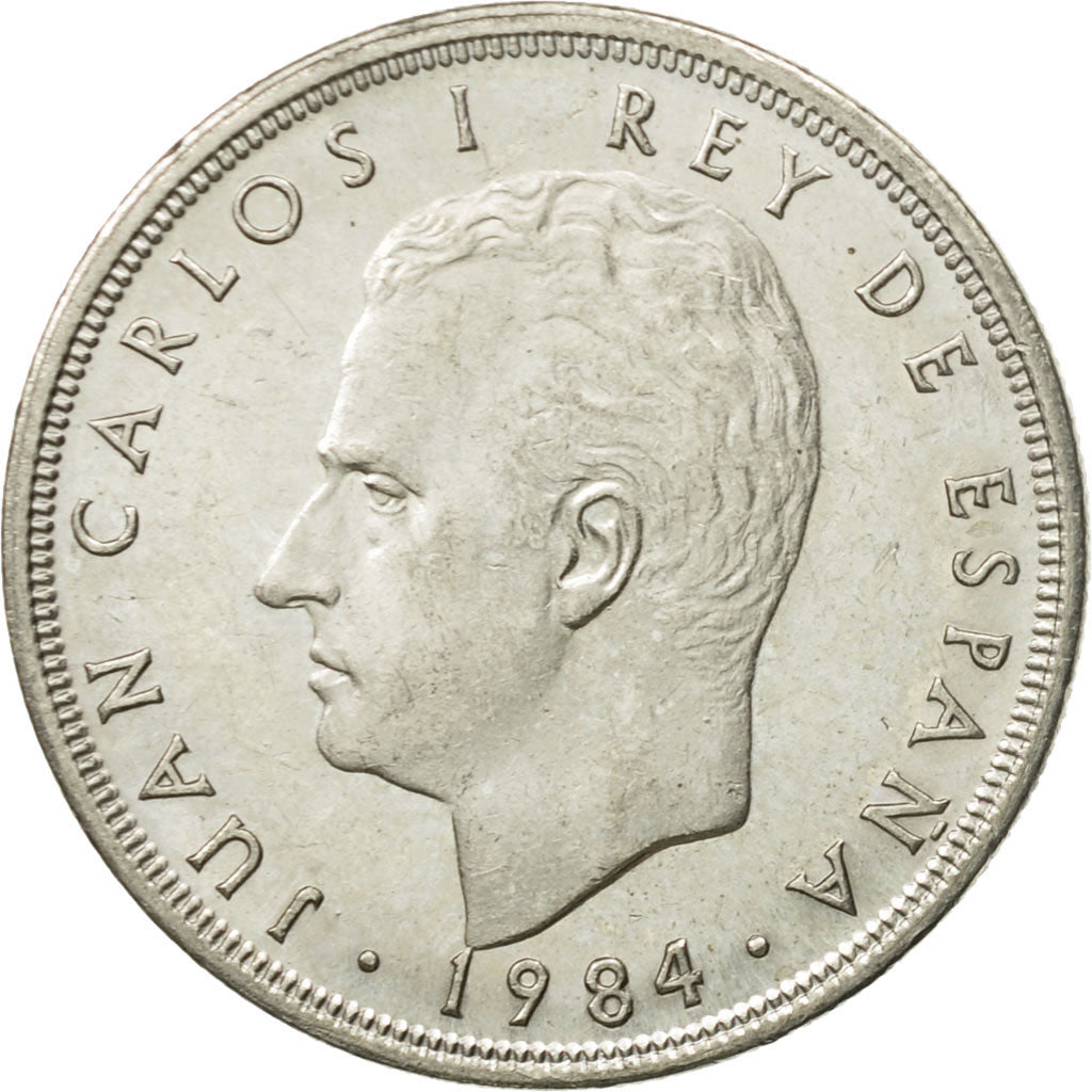 Monnaie, Espagne, Juan Carlos I, 5 Pesetas, 1984, TTB+, Copper-nickel, KM:823