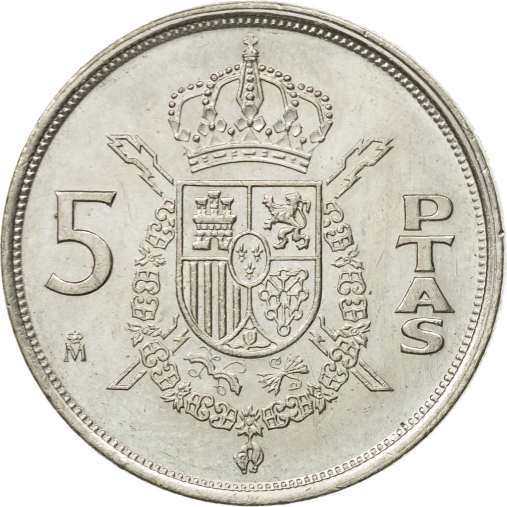 Monnaie, Espagne, Juan Carlos I, 5 Pesetas, 1984, TTB+, Copper-nickel, KM:823