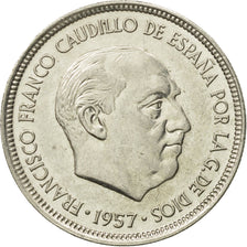 Coin, Spain, Caudillo and regent, 5 Pesetas, 1975, AU(55-58), Copper-nickel