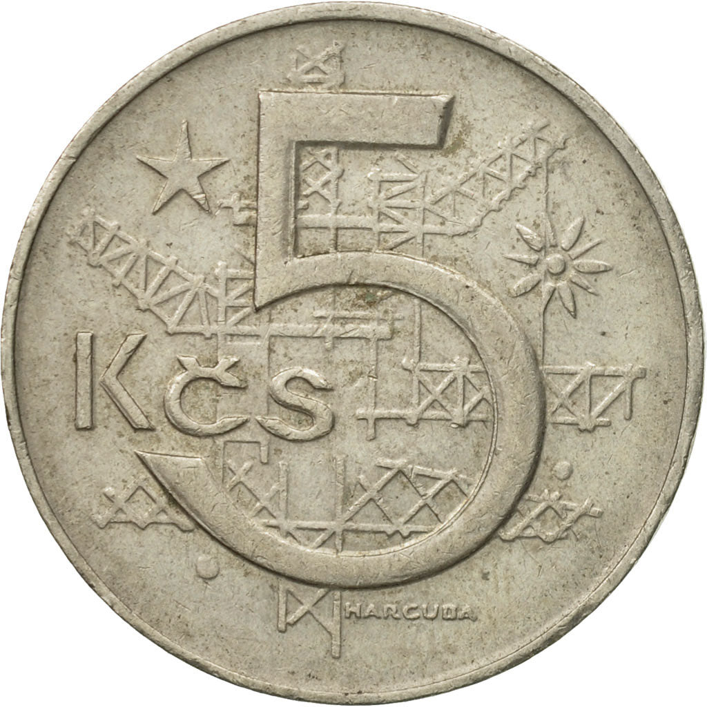 Münze, Tschechoslowakei, 5 Korun, 1978, SS, Copper-nickel, KM:60