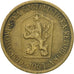 Moneta, Czechosłowacja, Koruna, 1963, VF(30-35), Aluminium-Brąz, KM:50