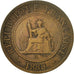 Coin, FRENCH INDO-CHINA, Cent, 1888, Paris, AU(50-53), Bronze, KM:1