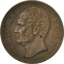 Coin, Sarawak, James Brooke, Cent, 1863, EF(40-45), Copper, KM:3