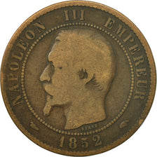 Moneta, Francia, Napoleon III, Napoléon III, 10 Centimes, 1852, Paris, B+