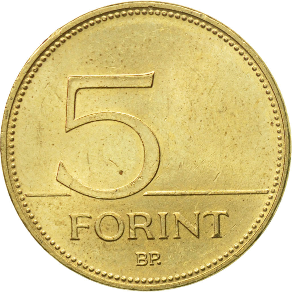 Münze, Ungarn, 5 Forint, 2004, Budapest, SS+, Nickel-brass, KM:694