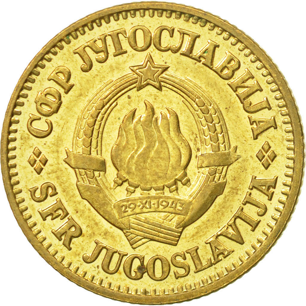 Coin, Yugoslavia, 10 Para, 1980, AU(50-53), Brass, KM:44