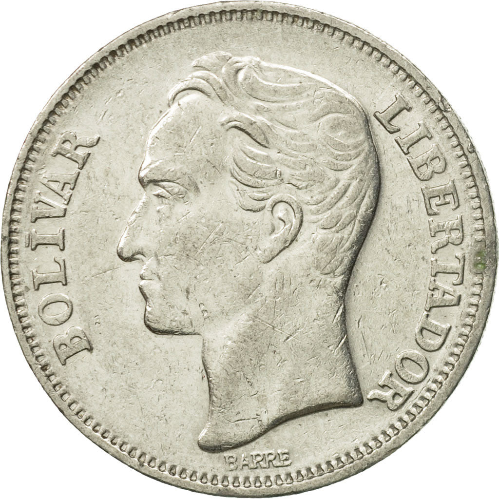 Münze, Venezuela, 2 Bolivares, 1967, SS, Nickel, KM:43