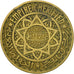 Coin, Morocco, Mohammed V, 50 Francs, 1371, Paris, EF(40-45), Aluminum-Bronze