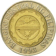 Coin, Philippines, 10 Piso, 2005, Manila, EF(40-45), Bi-Metallic, KM:278