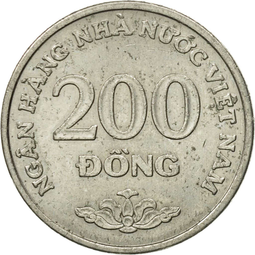 Coin, Vietnam, SOCIALIST REPUBLIC, 200 Dông, 2003, Vantaa, AU(50-53), Nickel