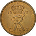 Moneta, Dania, Frederik IX, 5 Öre, 1972, Copenhagen, VF(30-35), Bronze