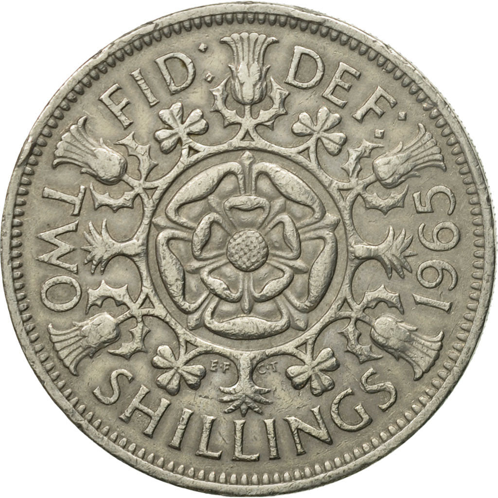 Moneta, Gran Bretagna, Elizabeth II, Florin, Two Shillings, 1965, BB