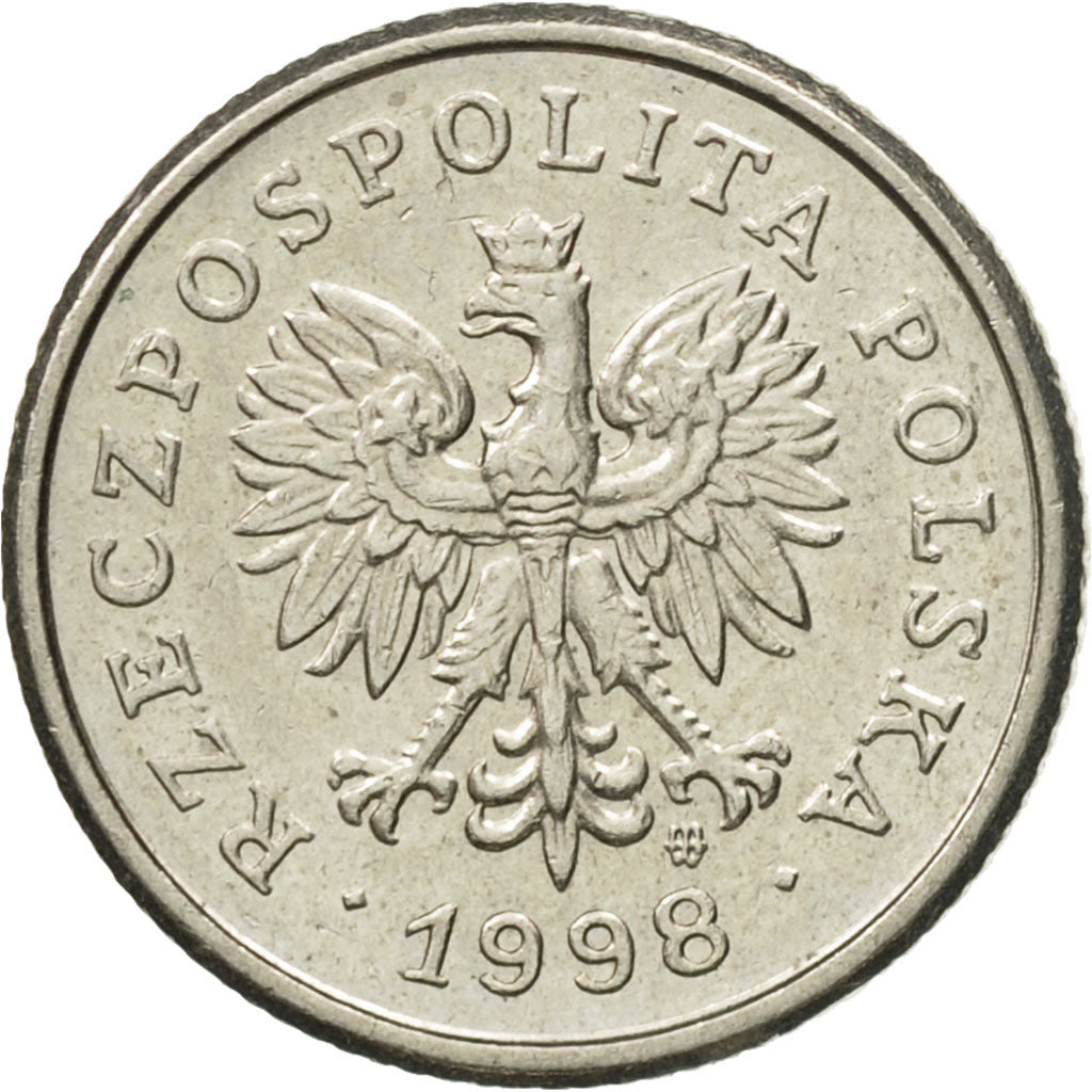 Moneta, Polonia, 20 Groszy, 1998, Warsaw, BB+, Rame-nichel, KM:280