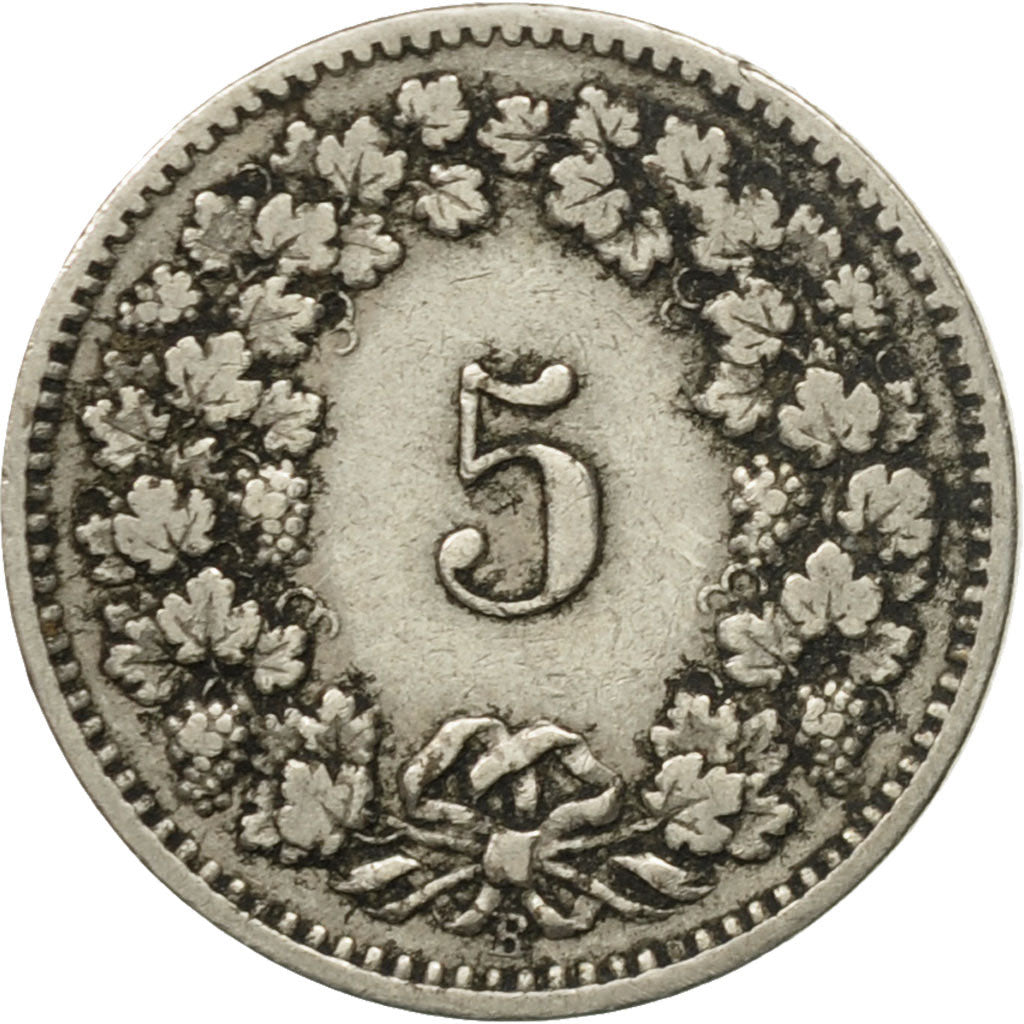 Coin, Switzerland, 20 Rappen, 1906, Bern, EF(40-45), Nickel, KM:29