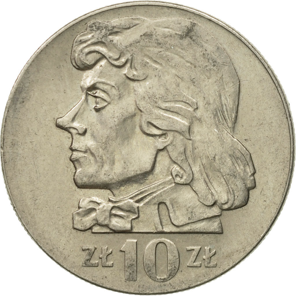 Moneta, Polska, 10 Zlotych, 1971, Warsaw, VF(20-25), Miedź-Nikiel, KM:50a