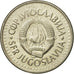 Coin, Yugoslavia, 5 Dinara, 1991, AU(55-58), Copper-Nickel-Zinc, KM:144