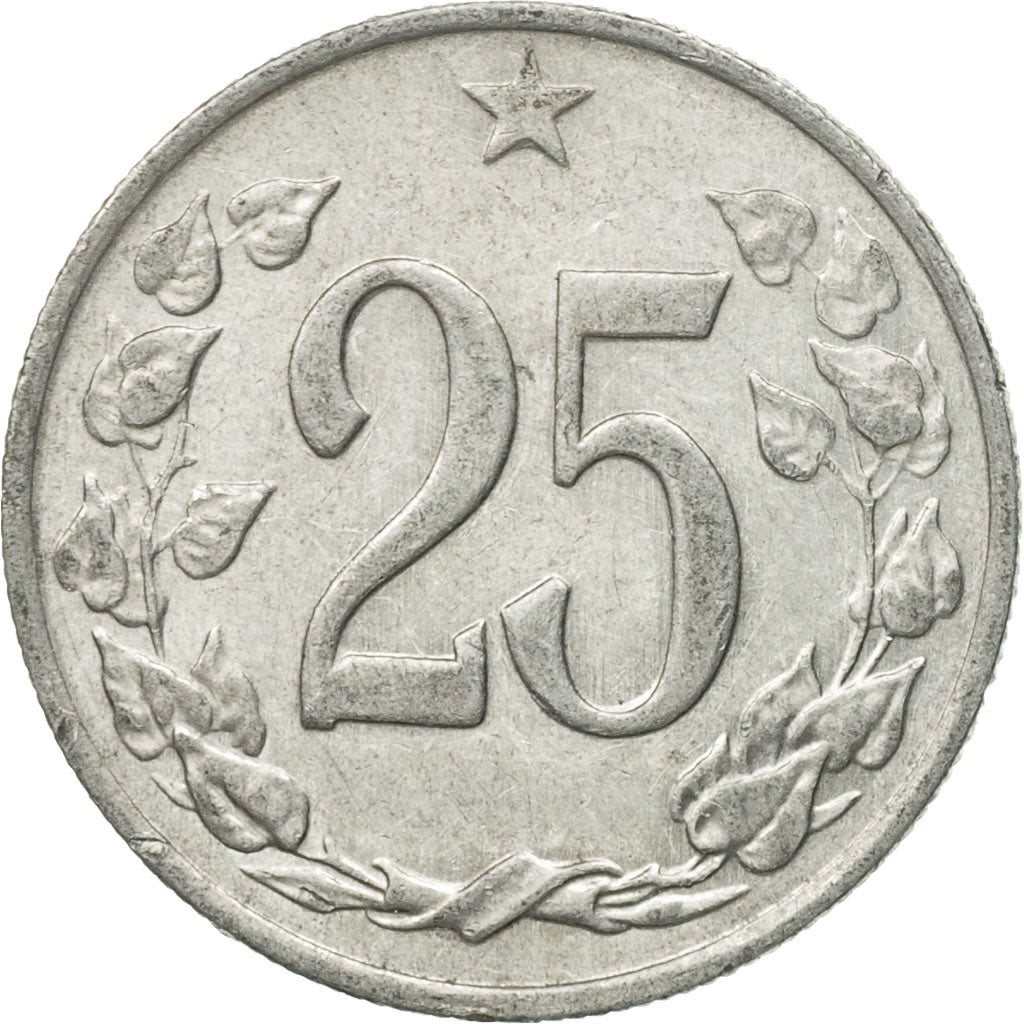 Monnaie, Tchécoslovaquie, 25 Haleru, 1962, TTB+, Aluminium, KM:54