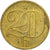 Moneda, Checoslovaquia, 20 Haleru, 1974, BC+, Níquel - latón, KM:74