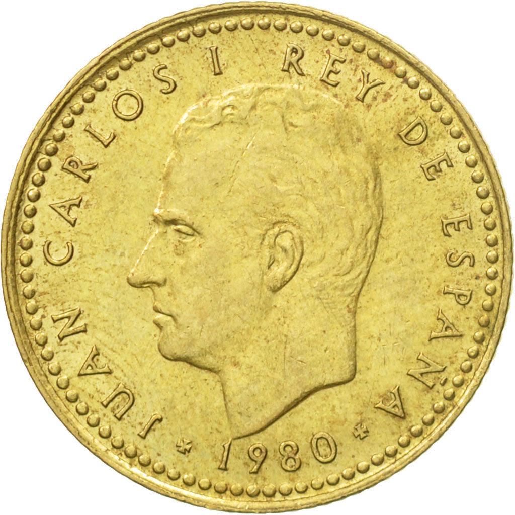 Coin, Spain, Juan Carlos I, Peseta, 1980, VF(30-35), Aluminum-Bronze, KM:816