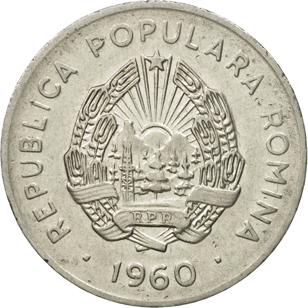 Moneta, Rumunia, 25 Bani, 1960, AU(50-53), Nikiel powlekany stalą, KM:88