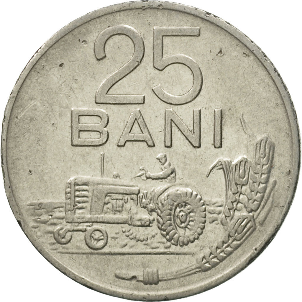 Moneta, Rumunia, 25 Bani, 1960, AU(50-53), Nikiel powlekany stalą, KM:88