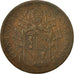 Coin, ITALIAN STATES, PAPAL STATES, Pius IX, 5 Baiocchi, 1853, Rome, F(12-15)