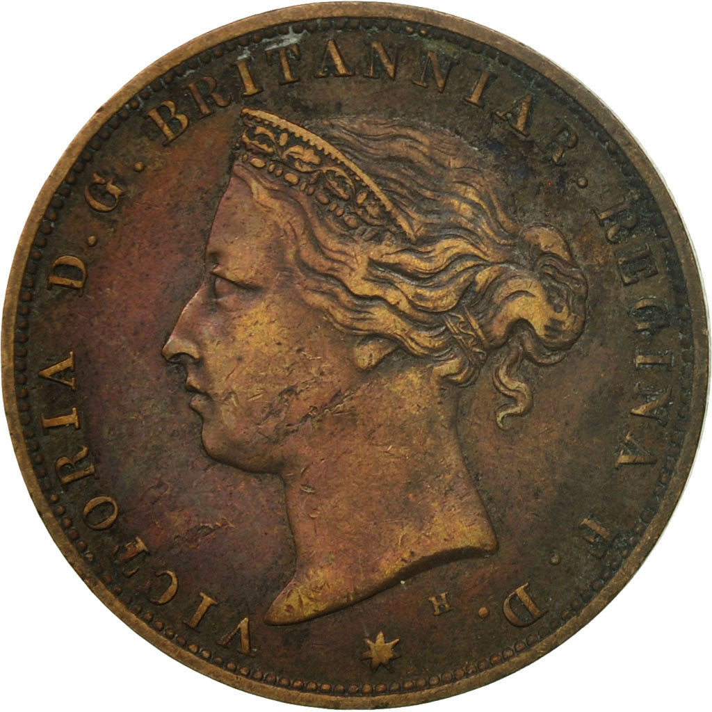 Coin, Jersey, Victoria, 1/24 Shilling, 1877, EF(40-45), Bronze, KM:7