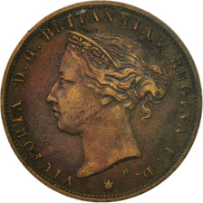 Coin, Jersey, Victoria, 1/24 Shilling, 1877, EF(40-45), Bronze, KM:7