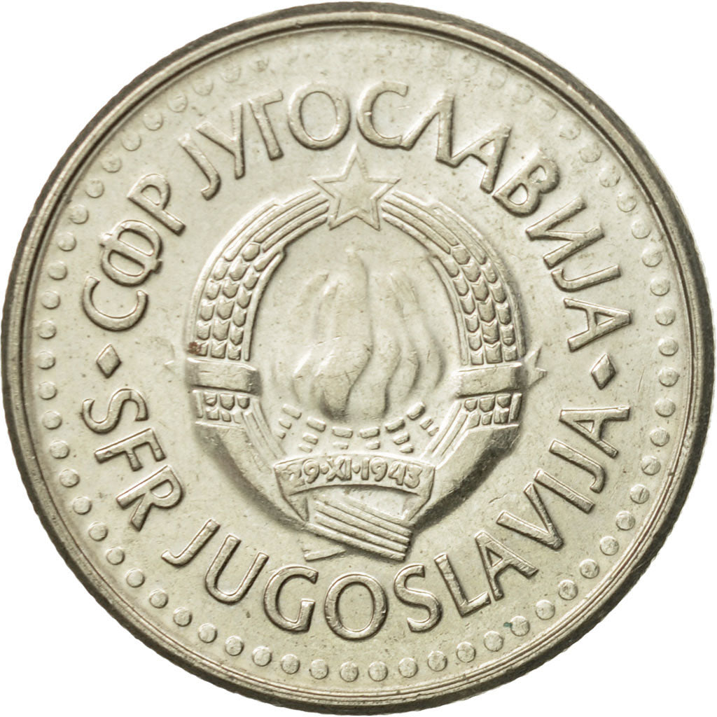 Monnaie, Yougoslavie, 5 Dinara, 1991, TTB, Copper-Nickel-Zinc, KM:144